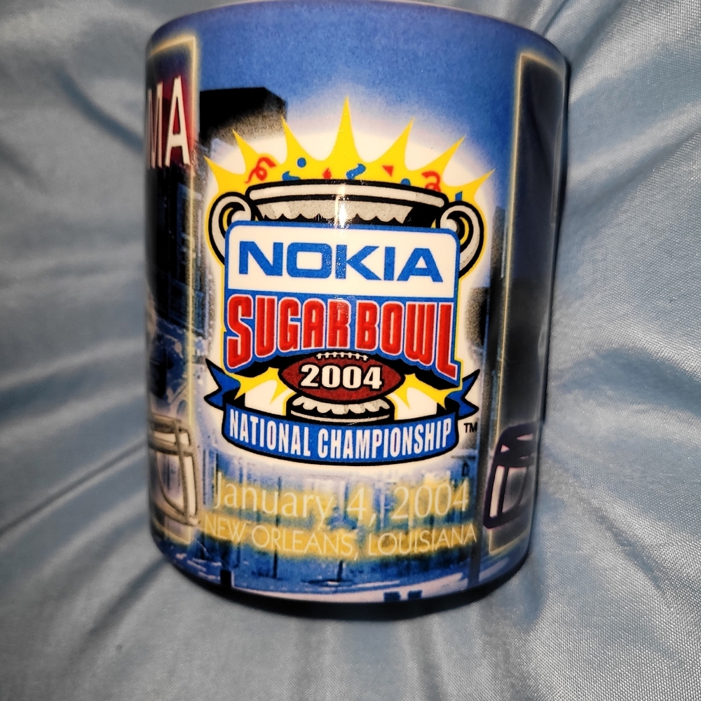 Nokia Sugar Bowl 2004 Mug Oklahoma vs LSU